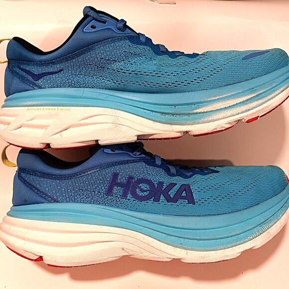 HOKA ONE ONE SIZE 10 BONDI 8 GREAT CONDITION - Picture 7 of 8
